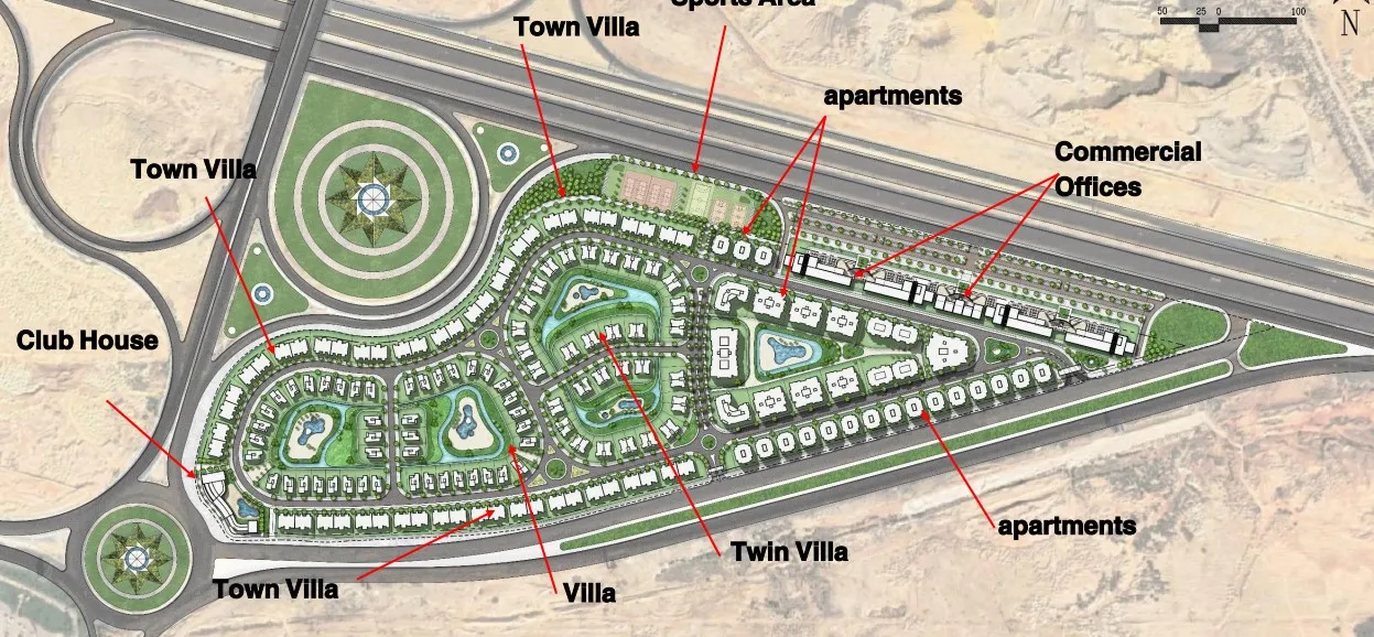 كريك تاون by   الكازار ديفلوبمنت | Forsa Property